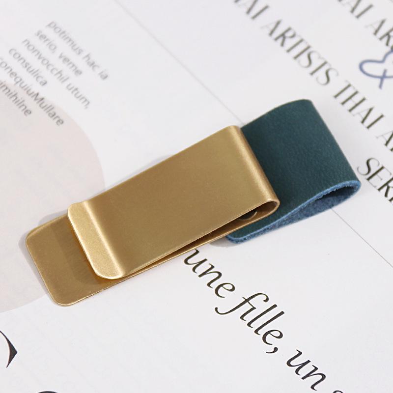 Brass Clip & Pen Holder for Laptops and Planners
