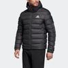 Adidas Outdoor Casual Sports Hooded Cotton Jacket Men Outerwear Black FI2760