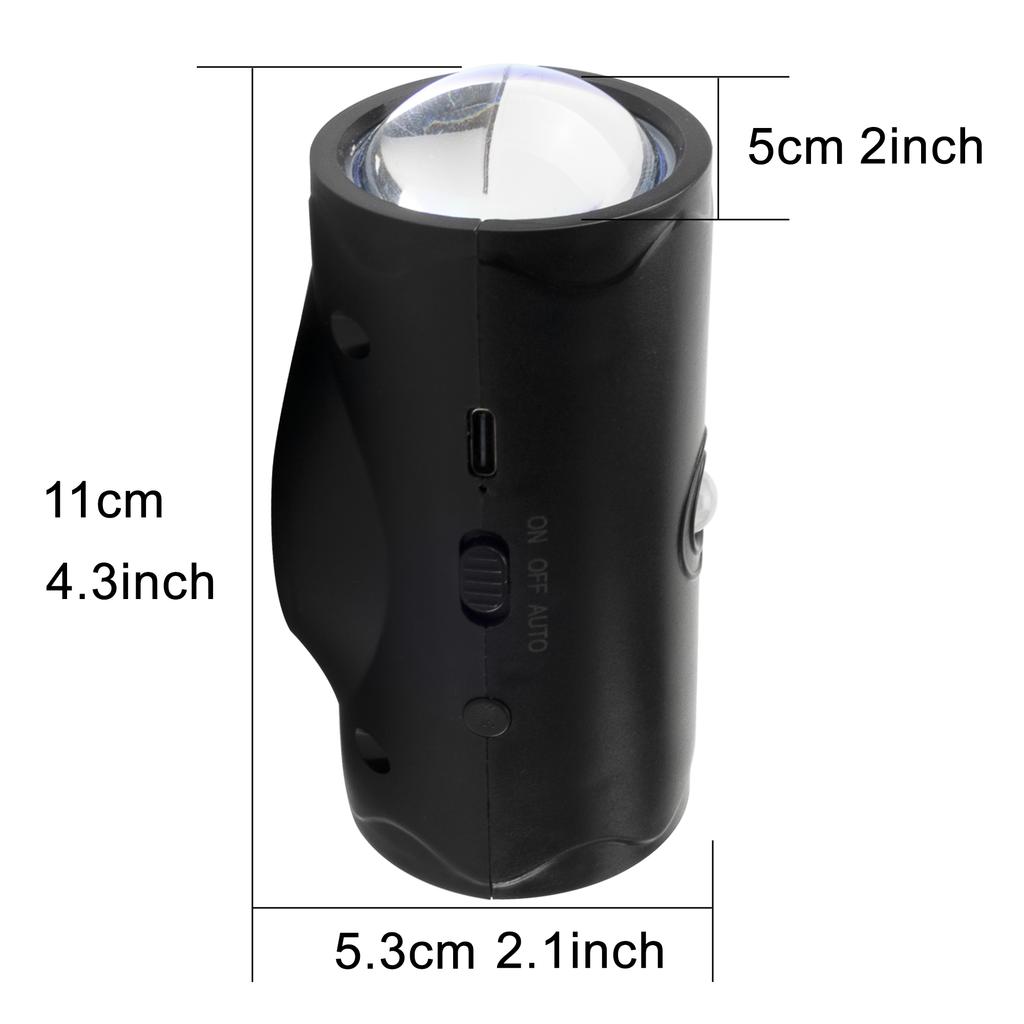 RGB Gradient LED Night Light with Motion Sensor Wall Lamp Rechargeable Ambient Light Dimmable For Indoor Magnetic Step Lamp 2025