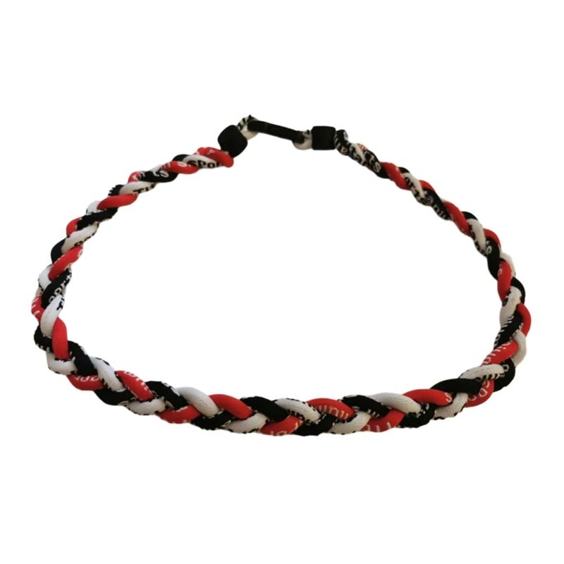 Braided Necklace Adjustable Sports Necklace Unique Charm Necklace Fashion Neck Jewelry Fabric Necklace for Man and Boys