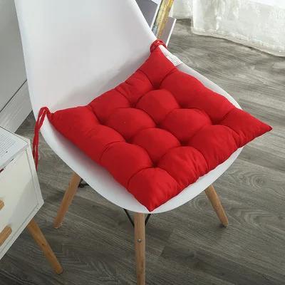 Thicken Sanded Cushion Chair Cushion Restaurant Kitchen Office Decoration Computer Cushion Tied To The Seat Chair Decoration