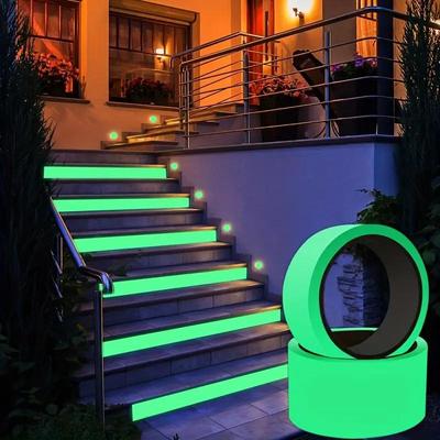 Decorazioni Multifunzionali Nastro Luminoso Fluorescente a Lunga Durata per Sport all'Aria Aperta, Decorazioni Notturne, Segnaletica Domestica