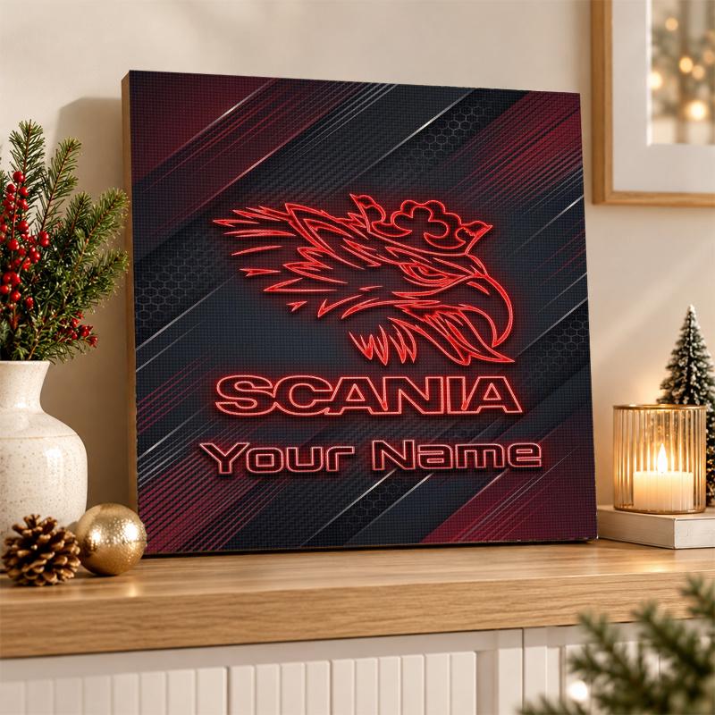 Scania Custom Name Text 5D Diamond Painting Kit DIY Full Drill Diamond Art Decoration
