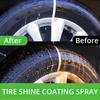 Reifenglanz HVIERO S22 Reifenbeschichtungsspray Hydrophobes Versiegelungswachs für Autofelgen Auto Re-Black Shine Chemiefüller Rostentfernung