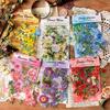 100pcs/lot Natural Flower Sticker Pack, Beautiful Plant and Flower Patterns for Journal Embellishment DIY Project Accents