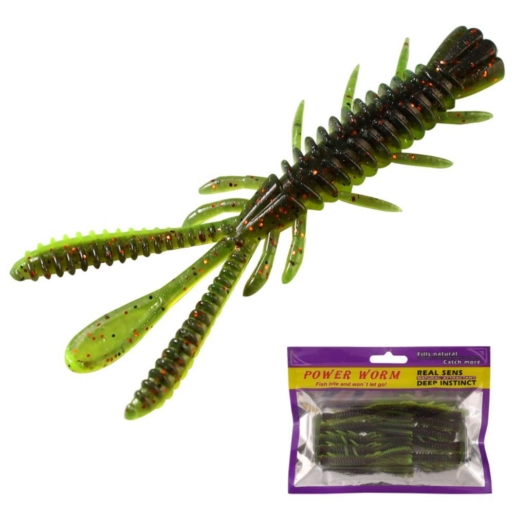 

10PCS 6 Colors Fishing Soft Lures 70mm Artificial Lures Durable Floating Minnow Baits Fishing 4