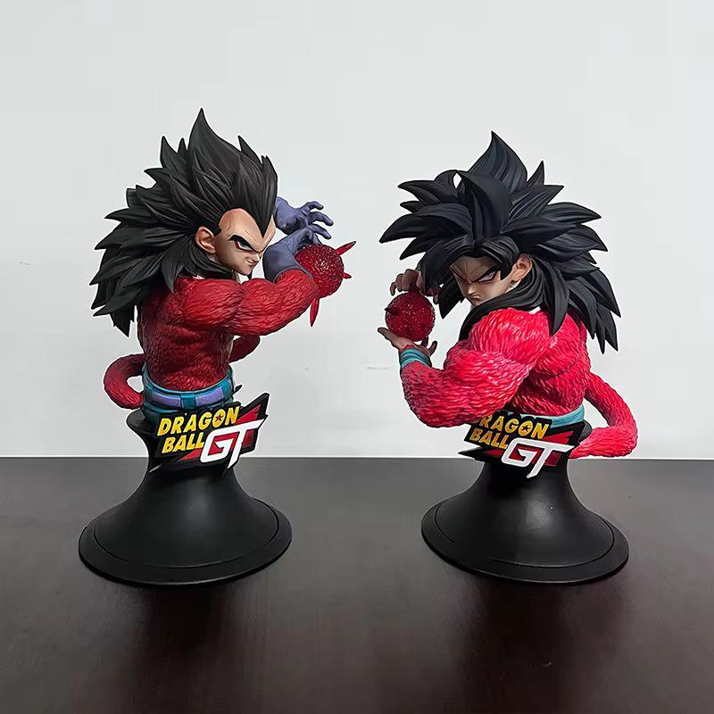 Dragon Anime Ball Super Saiyan 4 Vegeta Figure Half Body Statue Merchandise Desktop Ornament Statue Surprise Collectable Gifts
