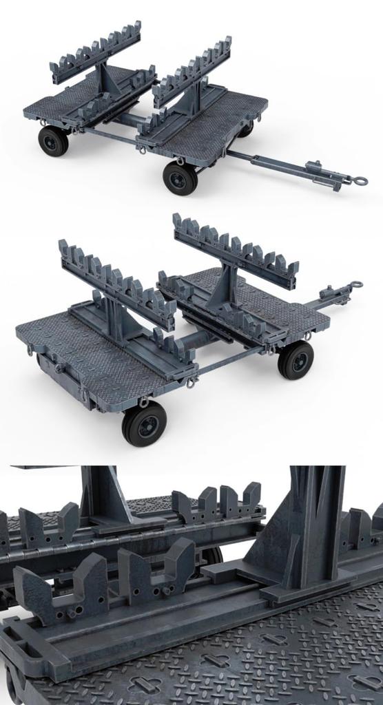 Jimi Model 1/48 U.S. Weapon Loading Cart ZM80160 (Military)