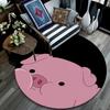 Waddles pattern round rug,Carpet Rug for Living Room Bedroom Playroom ,Non-slip Floor Mat,Holiday Gifts and Birthday Gifts.
