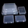 Large Transparent Rectangular Hardware Storage Box with Lid - PP Plastic Tool Accessories Organizer