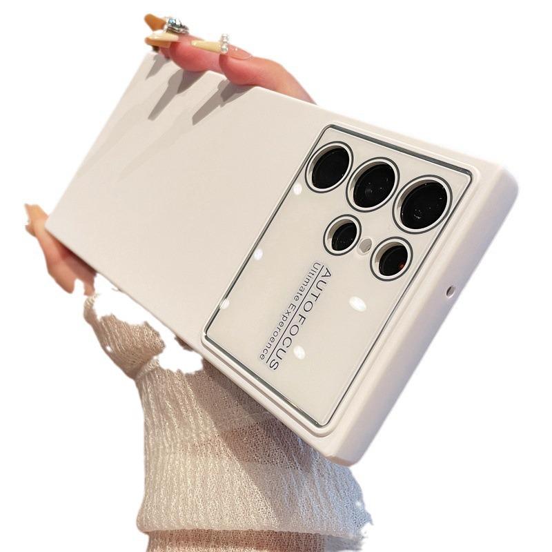 Liquid Silicone Case & Full Lens Film for Samsung S22/S23/S24 Ultra - Anti-Fall