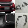 For Honda Freed 2016 2017 2018   ABS Chrome Front Foglight Lamp Frame Cover Rear Fog Light Trims Car Styling Accessories
