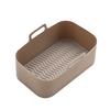 Air Silicone Fryer Pot Rectangle Baking Tray Basket Non Stick Kitchen Tools