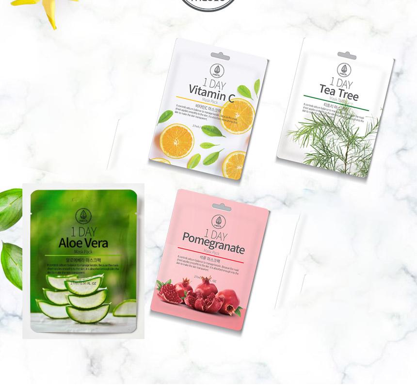 МЕД:B Ежедневная маска 27 мл x 10 шт. Pomegranate+Tea Tree+Vitamin C+Aloe Vera