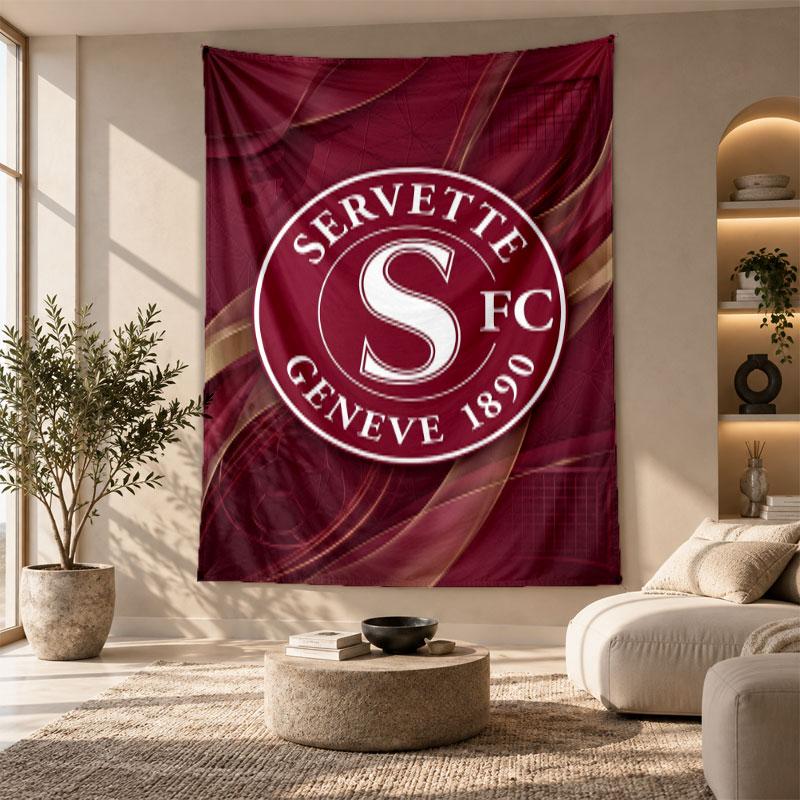 Decorative Tapestry,Servette FC Printed Wall Art, Lightweight Wall Hanging For Bedroom Background