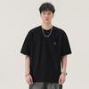 Chest Pocket Short Sleeve Heavy 300g Loose Casual and Versatile Shoulder Line Wear T-shirt for Men