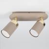 Lampa Sufitowa Nowoczesna Listwa Kaszmirowo-Złota Ozdobne Ruchome Reflektorki 2Xgu10 10W Joker Cashmere Milagro