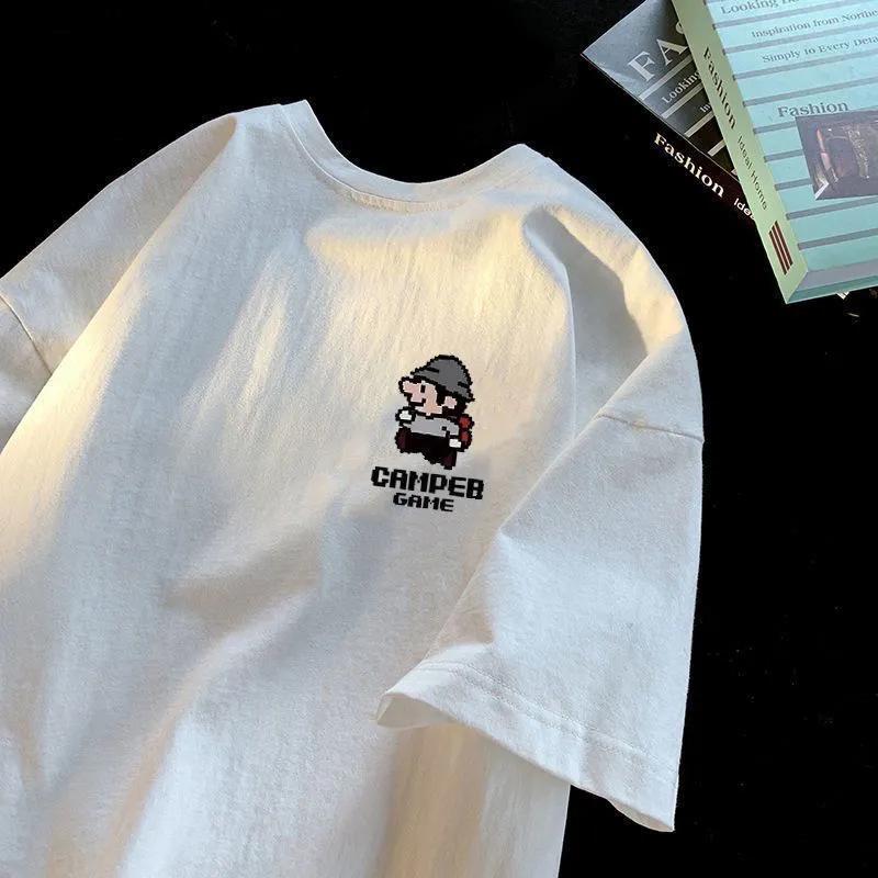 100% Reine Baumwolle Damen Casual Lockeres Weißes T-Shirt - Kurzarm, Vielseitig für Sport oder Pendeln