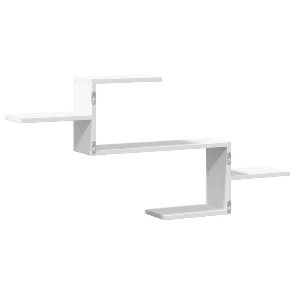 Wall Shelf White 104 x 15 x 49 cm Engineered Wood