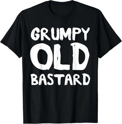 Maglietta da uomo "Grumpy Old Bastard" Regalo T-shirt Unisex