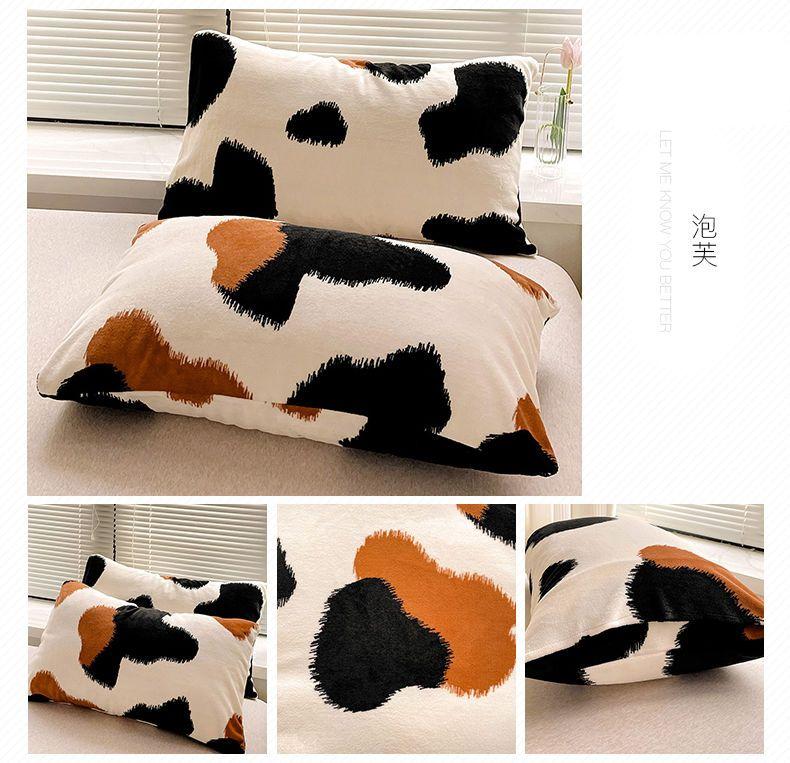 Одна пара наволочек 48x74 см, съемные наволочки для спальни, современные мягкие наволочки с принтом, всесезонные, дышащие 48x74cm-1pair