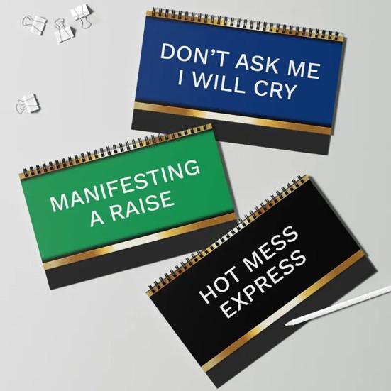 Lustiges Schreibtischschild Sarkastisch 13 umklappbare Botschaften Schreibtischzubehör Scherzartikel für Lehrer Krankenschwestern Büroangestellte Kollegen