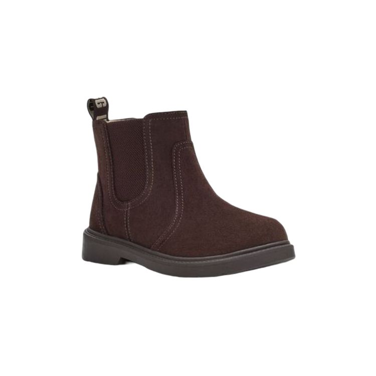 UGG Kids  Suede Borden Elastic Non-Slip Low Chelsea Boots Kids Boots Brown 1120948T-STSD