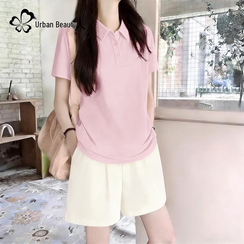 Women s Polo Neck Short Sleeve Sports Set 2XL