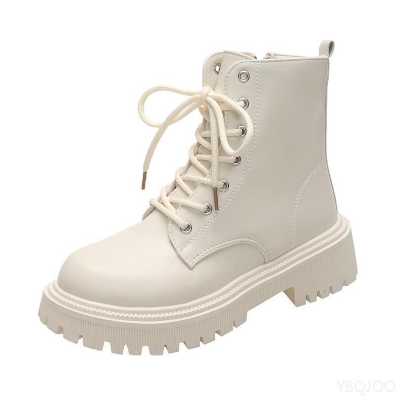 Fashion Round Toe Women's Thick Soled Shoes for Autumn Winter Versatile Warm Non Slip Comfortable Daily Casual Women's Shoes