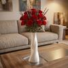 Modern 3D Printed Vase, Decorative Spiral Vase, Irregular Shape Flower Vase for Living Room, Shelf, Wedding & Dining Table Centerpiece