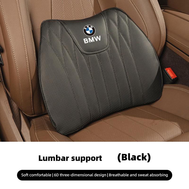 Keychain Car Leather Seat Cushion Seat Covers For BMW X3 G20 G30 G26 F30 E90 E46 E60 F11 F40 Car Interior Seat Pad Lumbar Pillow PZ8