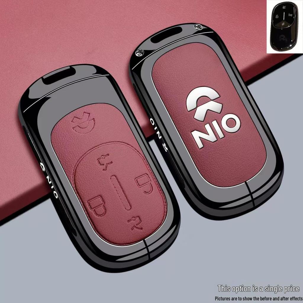 Capa de Chave Compatível para Nio ES8, Novo ET5, ET7, ET9, EC6, ES6, EC7, ES7 - Concha de Fivela de Bolsa de Carro.
