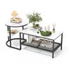 Ins Style Light Luxury Parent-child Coffee Table, Living Room Storage Edge Table Set,black