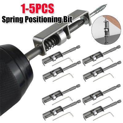 Spring-Loaded Screw Holder Bit One-handed Operation Universal Screw Retaining Tool Spring Positioning Bit DIY Home Repair
