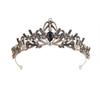 Zinc Zinc Alloy Queen Rhinestone Baroque Women Hair Accessories Tiara Bride Crown Korean Style Headband