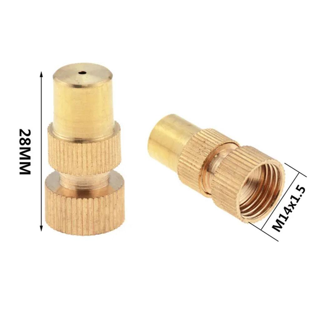 10Pcs M14x1.5 Brass Adjustable Height Agricultural Mist Spray Nozzle Garden Electric Tool For Gardeners And Farmers Alike