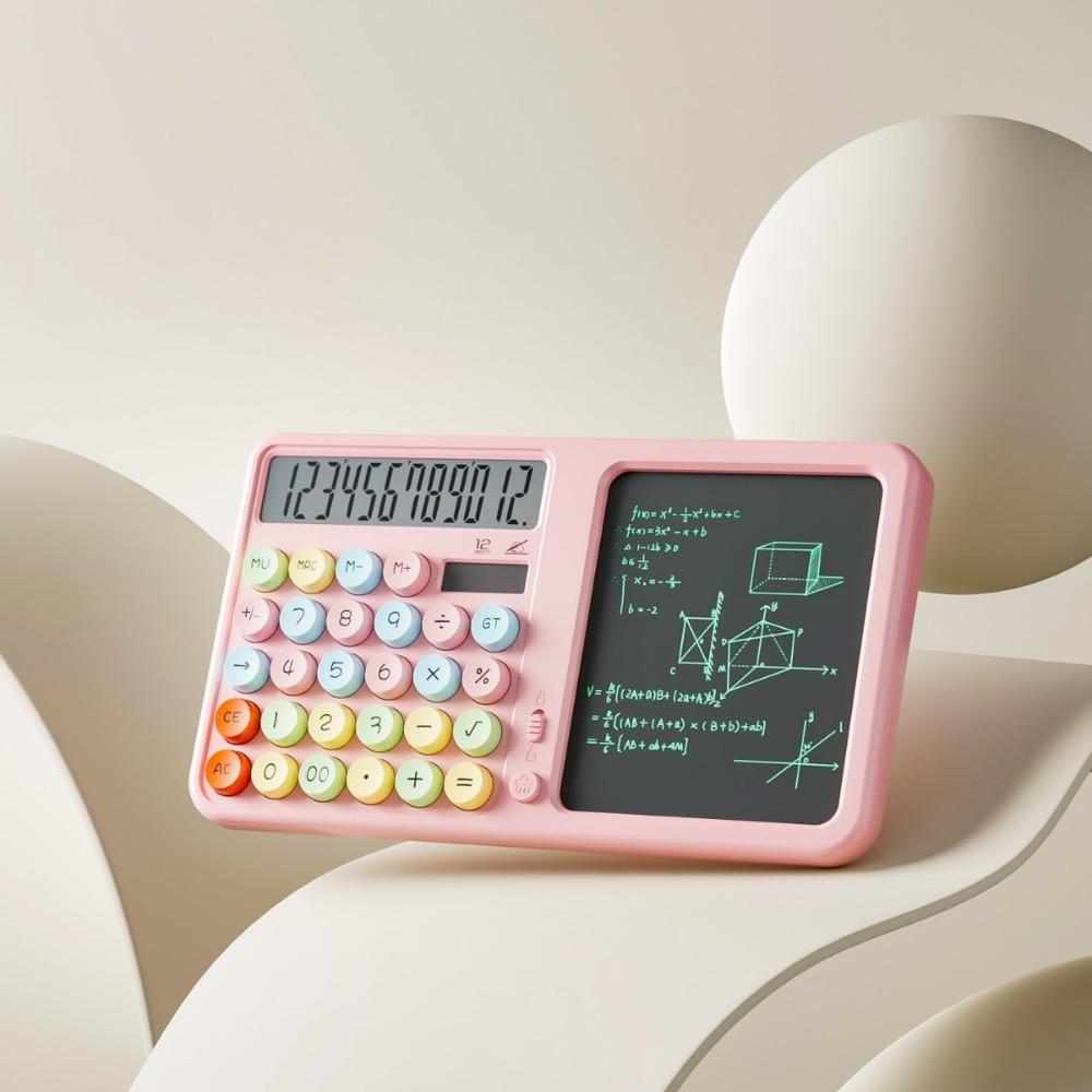 Large LCD Display Scientific Calculator Dual Power Supply 12-Digit Calculator  Students