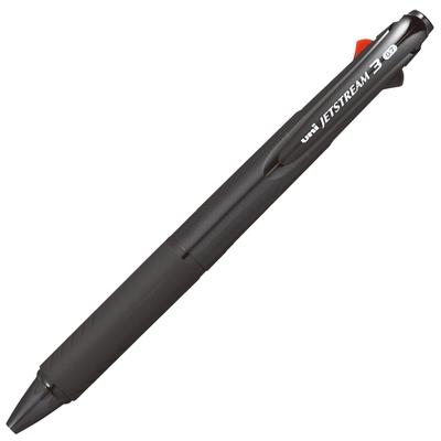 Mitsubishi 3 Renkli Tükenmez Kalem Jetstream 0.7mm Kolay Yazım Şeffaf Siyah SXE340007T.24