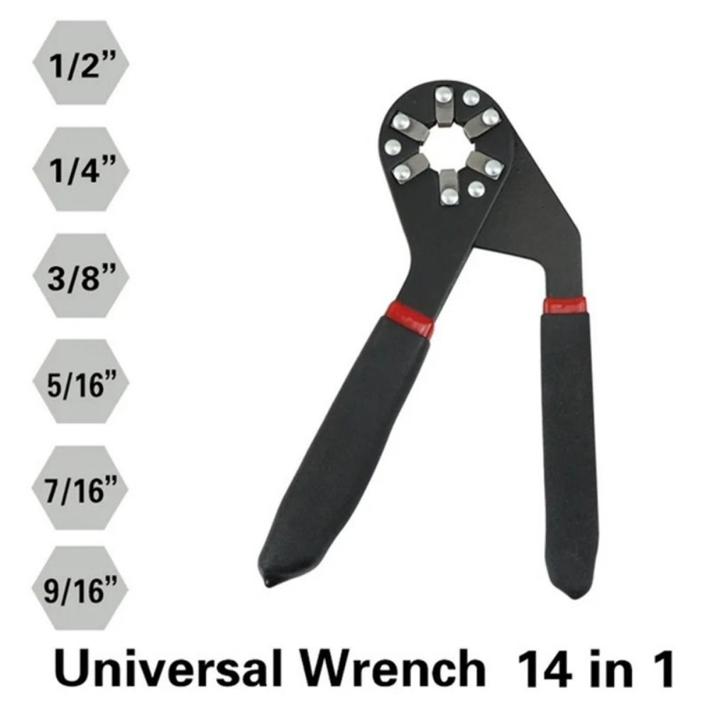 

Adjustable Movable Hexagonal Spanner Clampable Magic Wrench Hand Removal Tool 8 Inch
