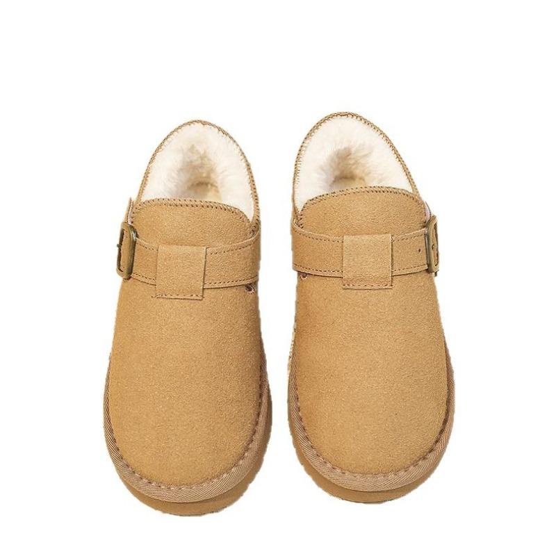 Birken Women's Fleece Warm One-foot Bread Cotton Shoes, New Thickened Snow Boots