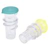 2PCS Screw Top Lemon Squeezer PP Portable Mini Manual Lemon Juicer Squeezer Orange Press with Lid for Seasoning Cooking