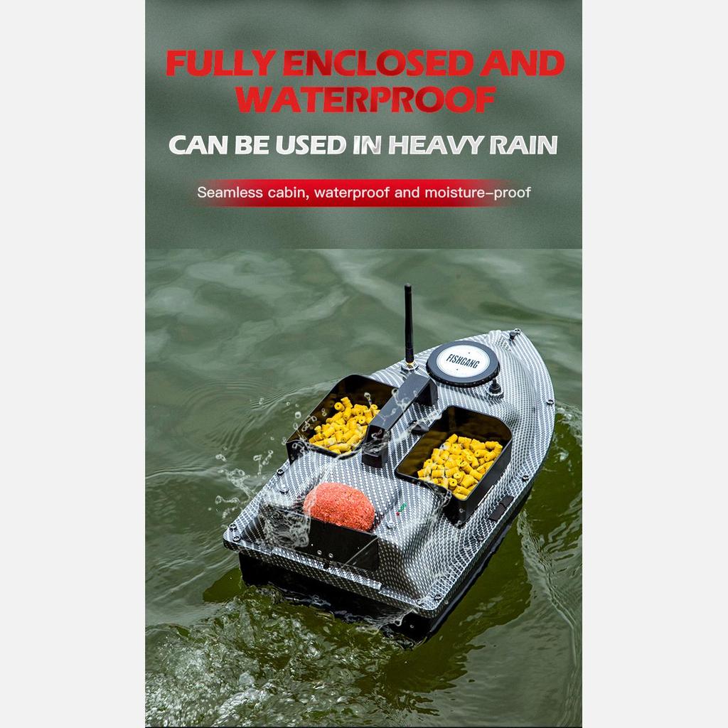 V18 Smart Automatic Return Fishing Finder Boat 500M Wireless Remote Control Fixed Speed Bait Boat Toy 3 Bait Containers