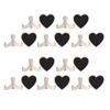 10 pcs MDF Pine Display Blackboard 2.9x2.8 in Small Wooden Blackboard  Tabletop Display