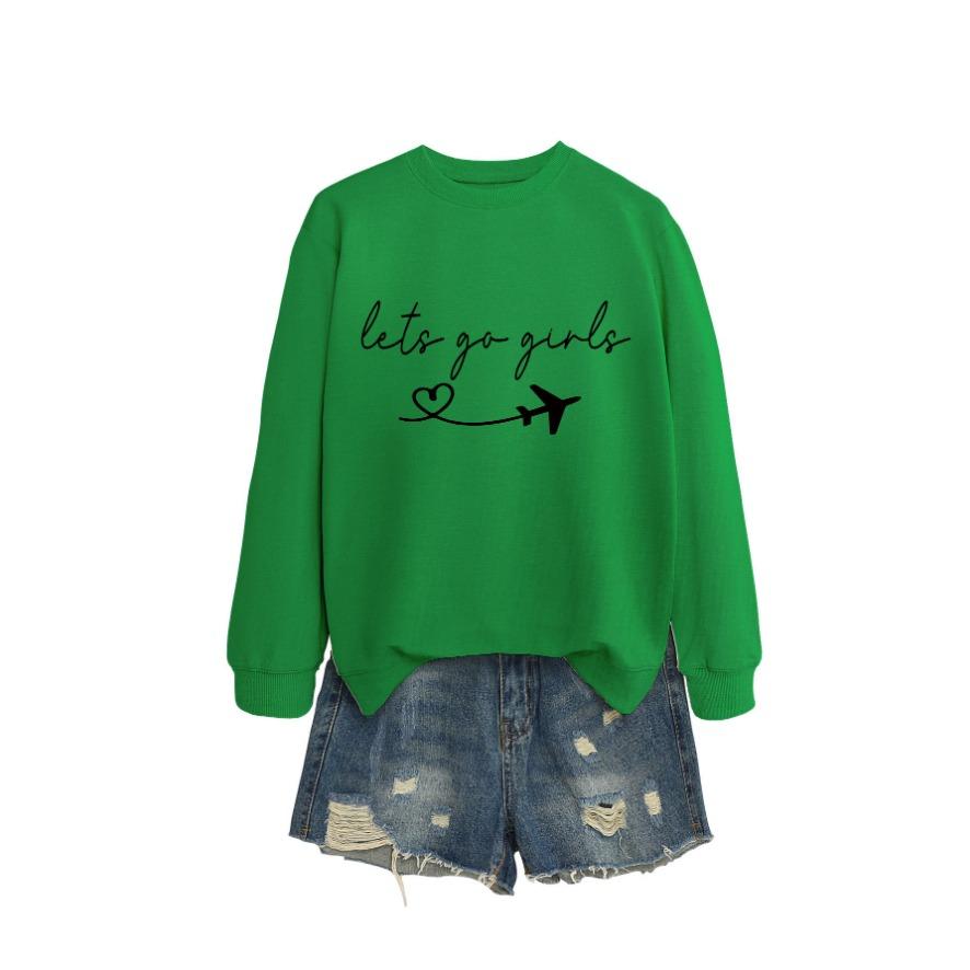 New Creative Fashion Sweatshirt Autumn Women's Sweatshirt Autumn and Winter Women's Thickened Sweatshirt Jacket Winter Large Size Sweatshirt