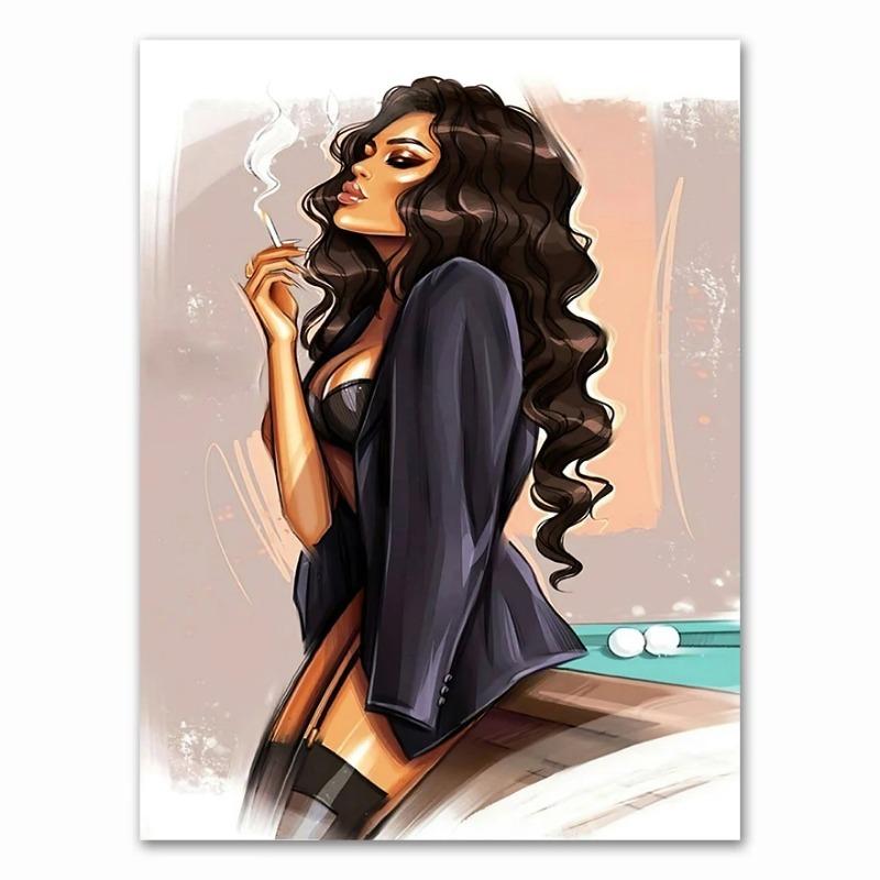 Red High Heels Girl Wall Art Print Canvas Painting Nordic Canvas Posters And Prints Wall Pictures For Living Room Decor