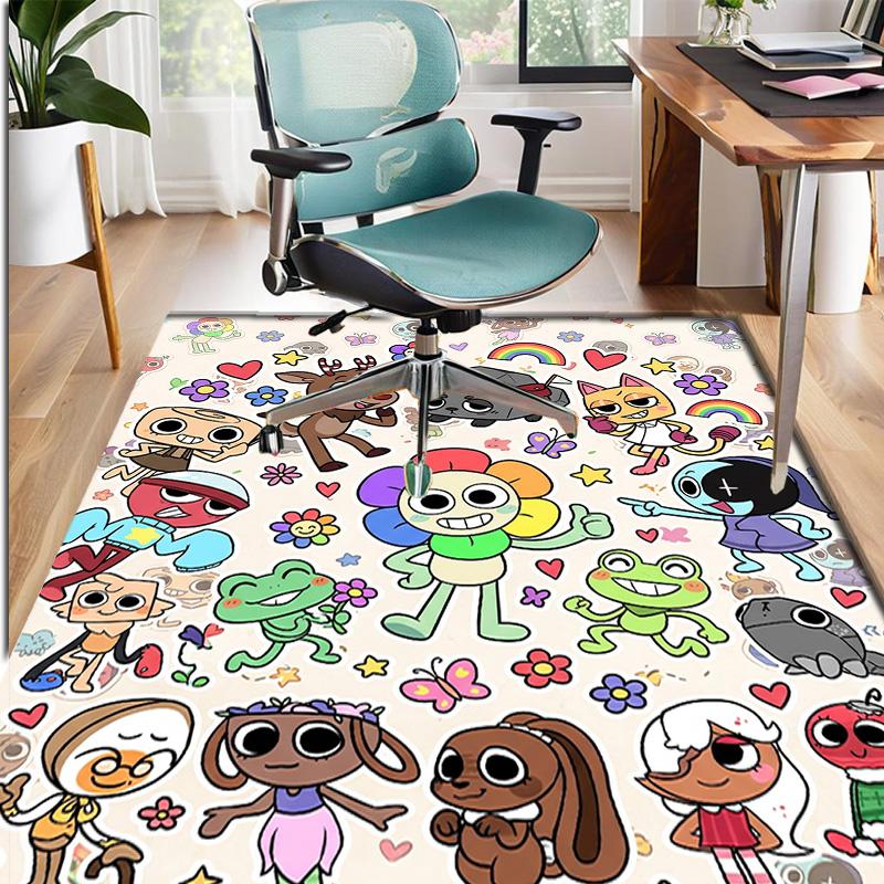 Dandy's World Pattern Rug, Indoor/Outdoor Mat, for Picnic, Gameroom, Bedroom, Office, Living Room, Home Decor Carpet, Birthday Gift