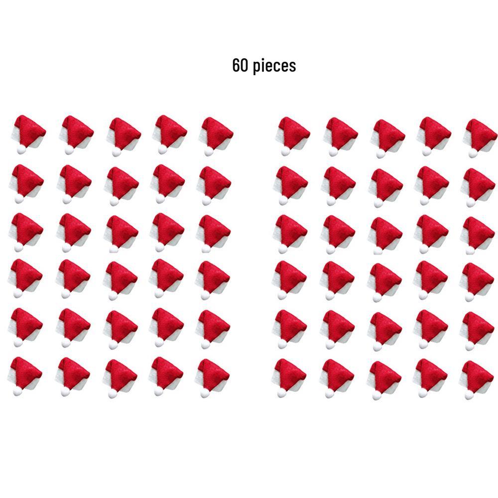 

Міні Різдвяний Капелюх Набір Посуду: Вилка, Ніж та Кришка від винної пляшки