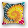 Sofa Bed  Square Pillowcases Home Decor Colorful Swirl  Bedroom Rainbow Decorative
