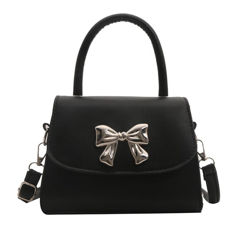 Elegant Versatile Handheld Square Bag For Women Fashionable Bowknot Shoulder Bag