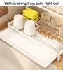 Metal Adjustable Tumbler Drying Rack For Stanley Cup Water Bottle Organizer For Kitchen Countertop White Thermos Holder